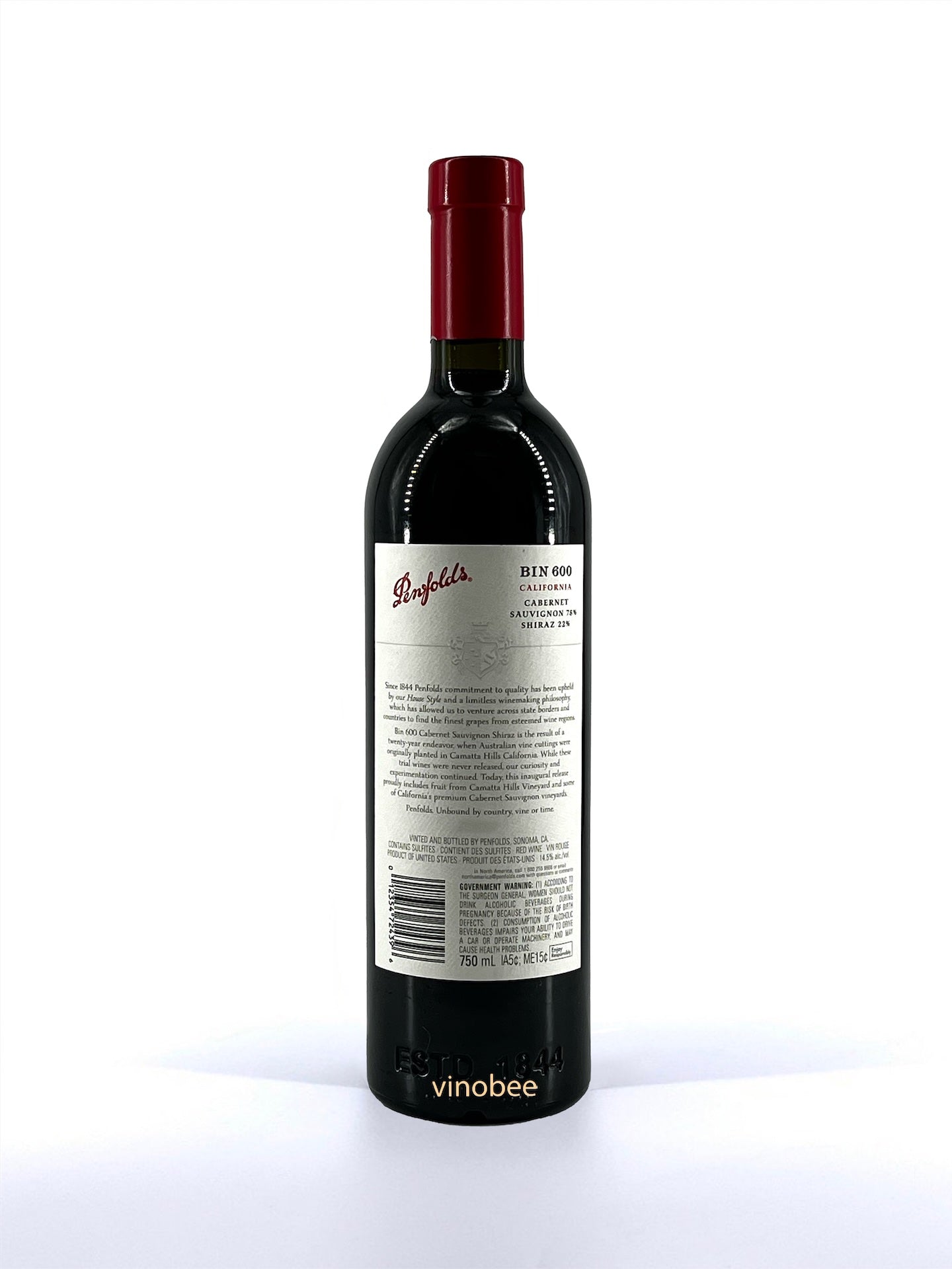 Penfolds Bin 600 California Cabernet Shiraz