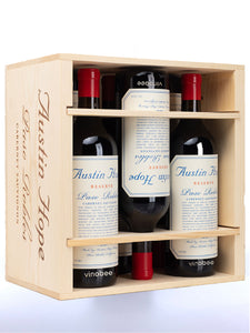3 Bottles Austin Hope Paso Robles RESERVE Cabernet Sauvignon 2020 750ML in Wood Box