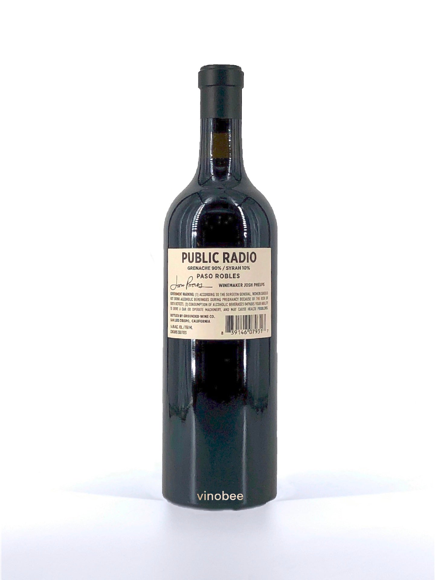 Grounded Wine Co Public Radio Paso Robles Red Blend