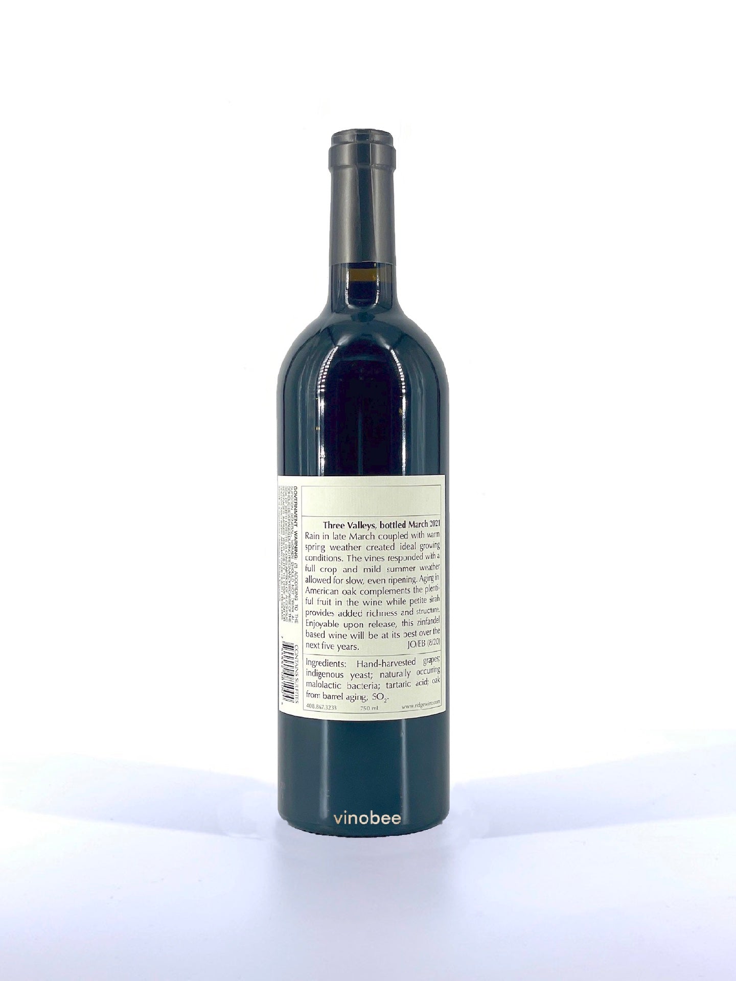 Ridge Vineyards Three Valleys Red Blend