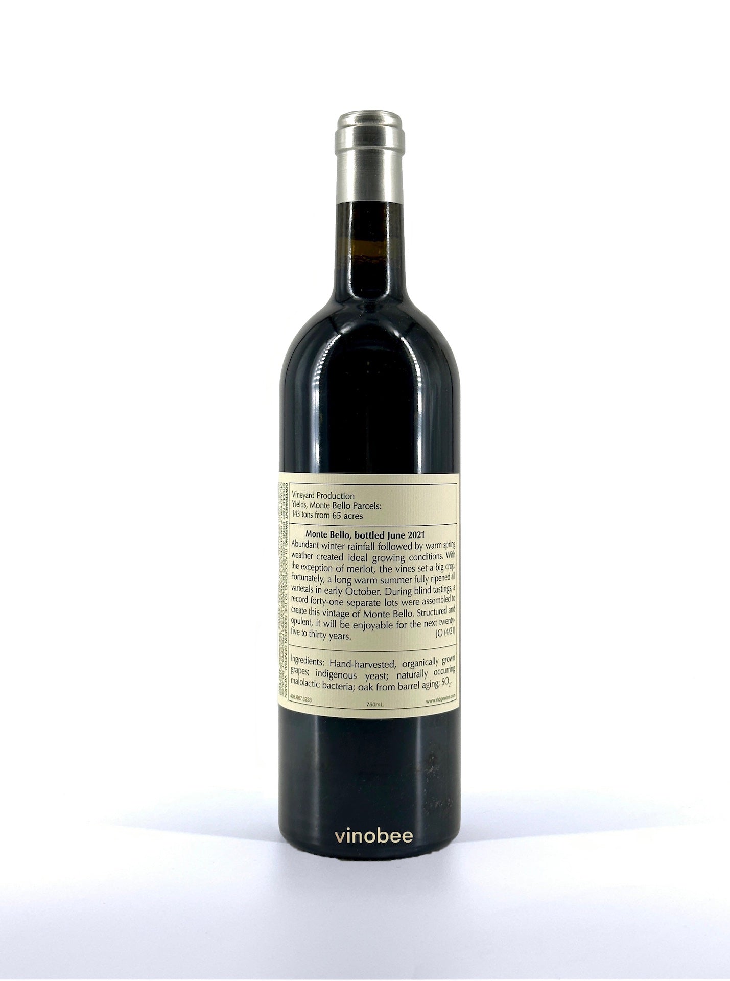 Ridge Vineyards Monte Bello Red Blend
