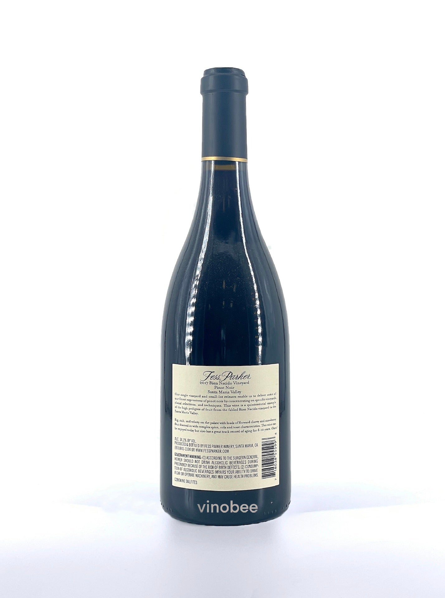 6 Bottles Fess Parker Pinot Noir Bien Nacido 2017 750ml