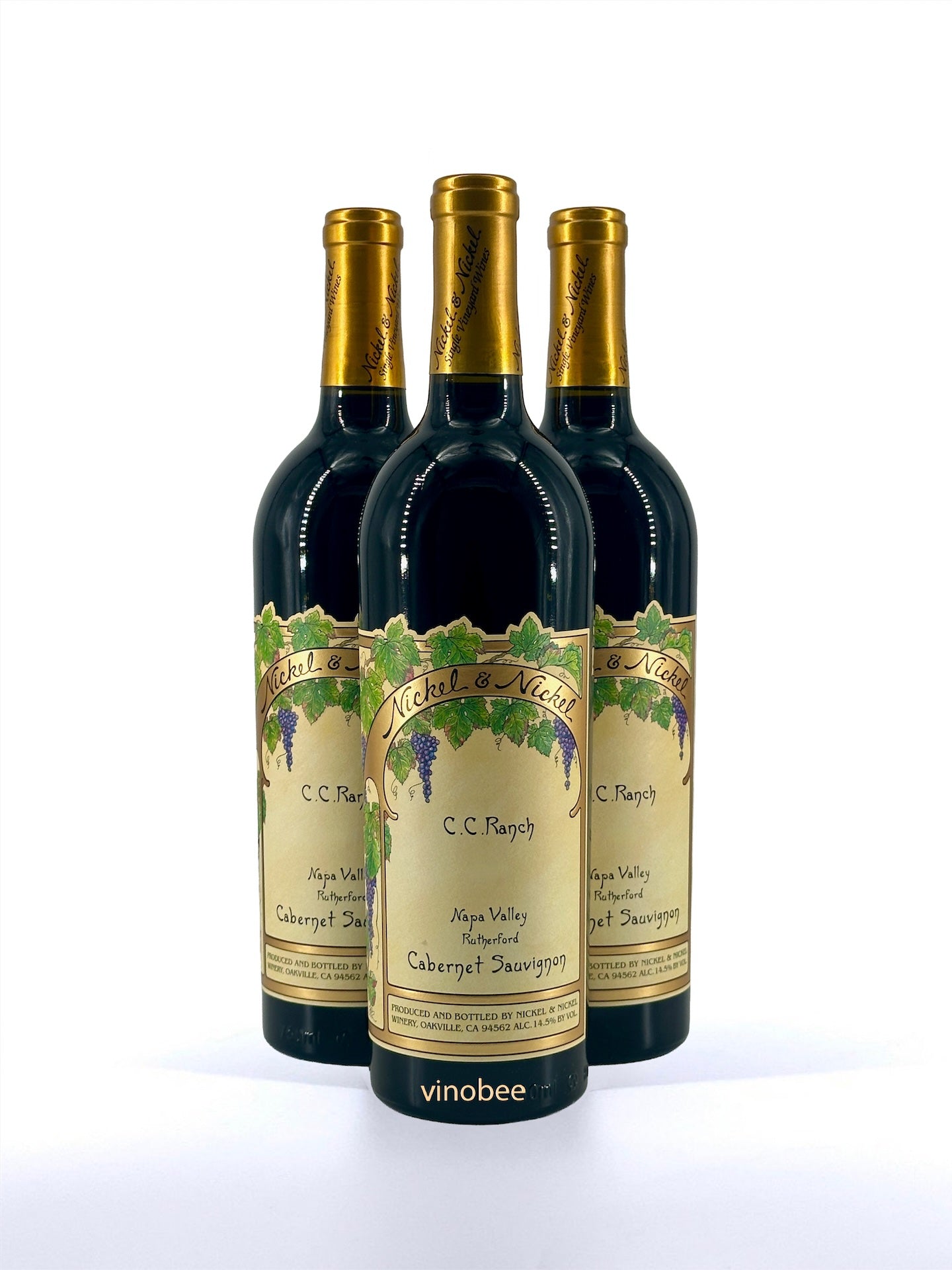 3 Bottles Nickel & Nickel C.C. Ranch Cabernet Sauvignon