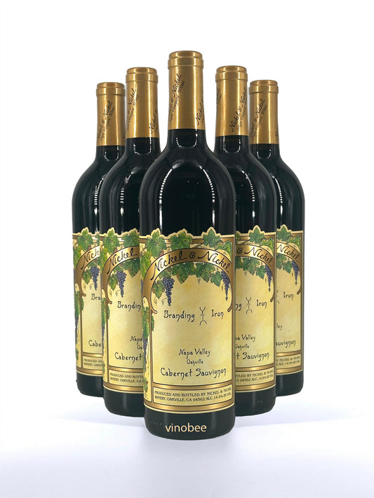 6 Bottles Nickel & Nickel Branding Iron Vineyard Cabernet Sauvignon
