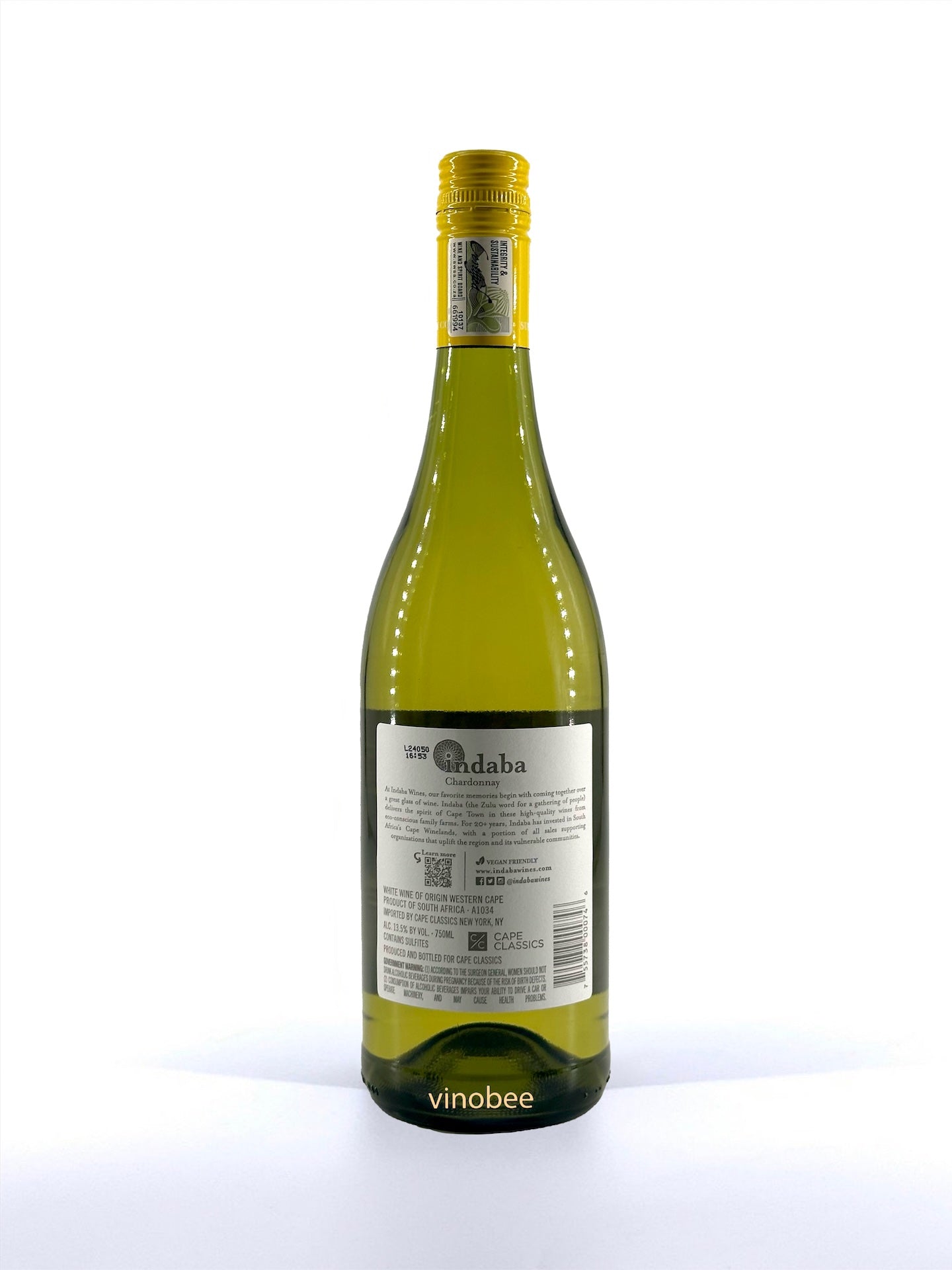 Indaba Western Cape Chardonnay 2023 750ml