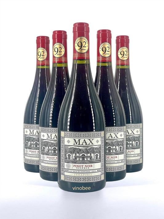 6 Bottles Errazuriz Max Reserva Casablanca Valley Pinot Noir 2017 750ml