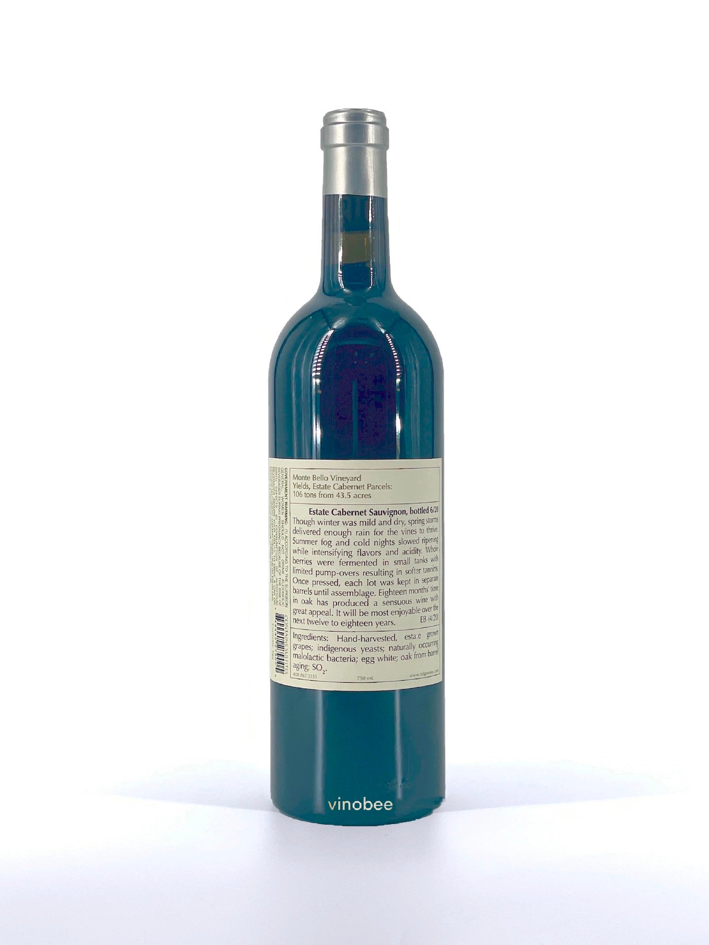 Ridge Vineyards Estate Cabernet Sauvignon