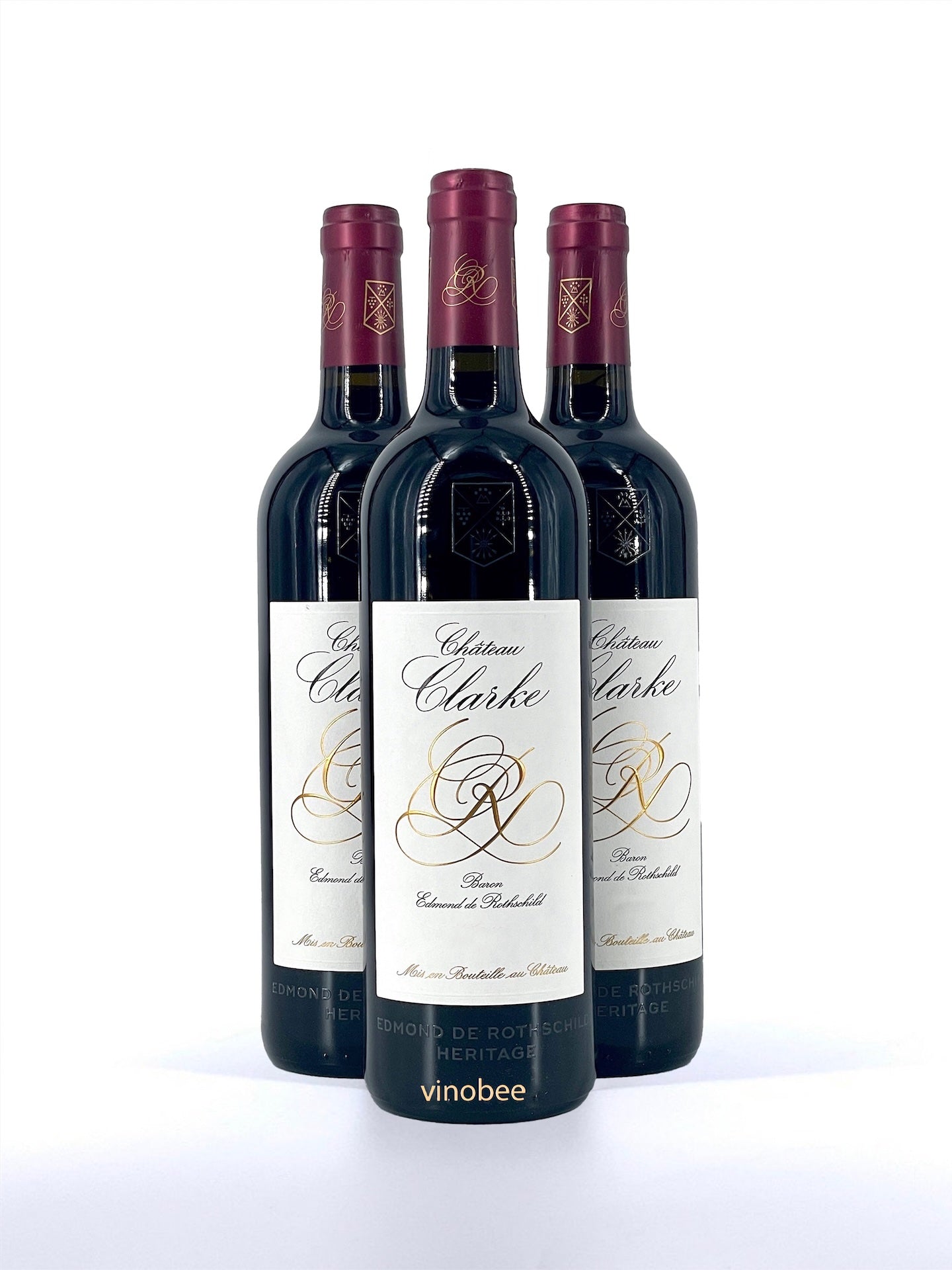 3 Bottles Chateau Clarke from Listrac-Médoc Red Wine