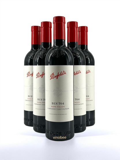 6 Bottles Penfolds Bin 704 Napa Valley Cabernet Sauvignon