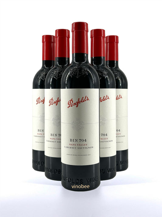 6 Bottles Penfolds Bin 704 Napa Valley Cabernet Sauvignon