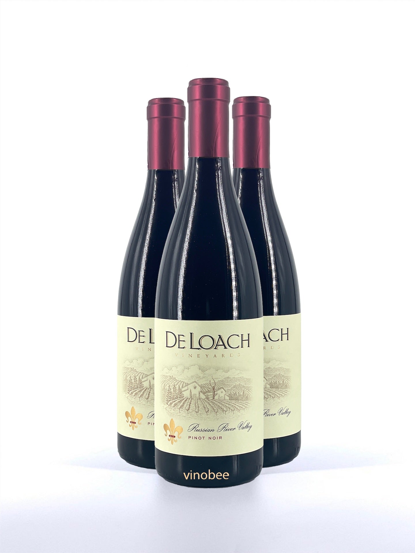 3 Bottles DeLoach Russian River Pinot Noir 