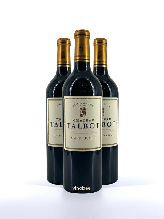 3 Bottles Château Talbot Saint-Julien (Grand Cru Classé) Red Bordeaux Blend