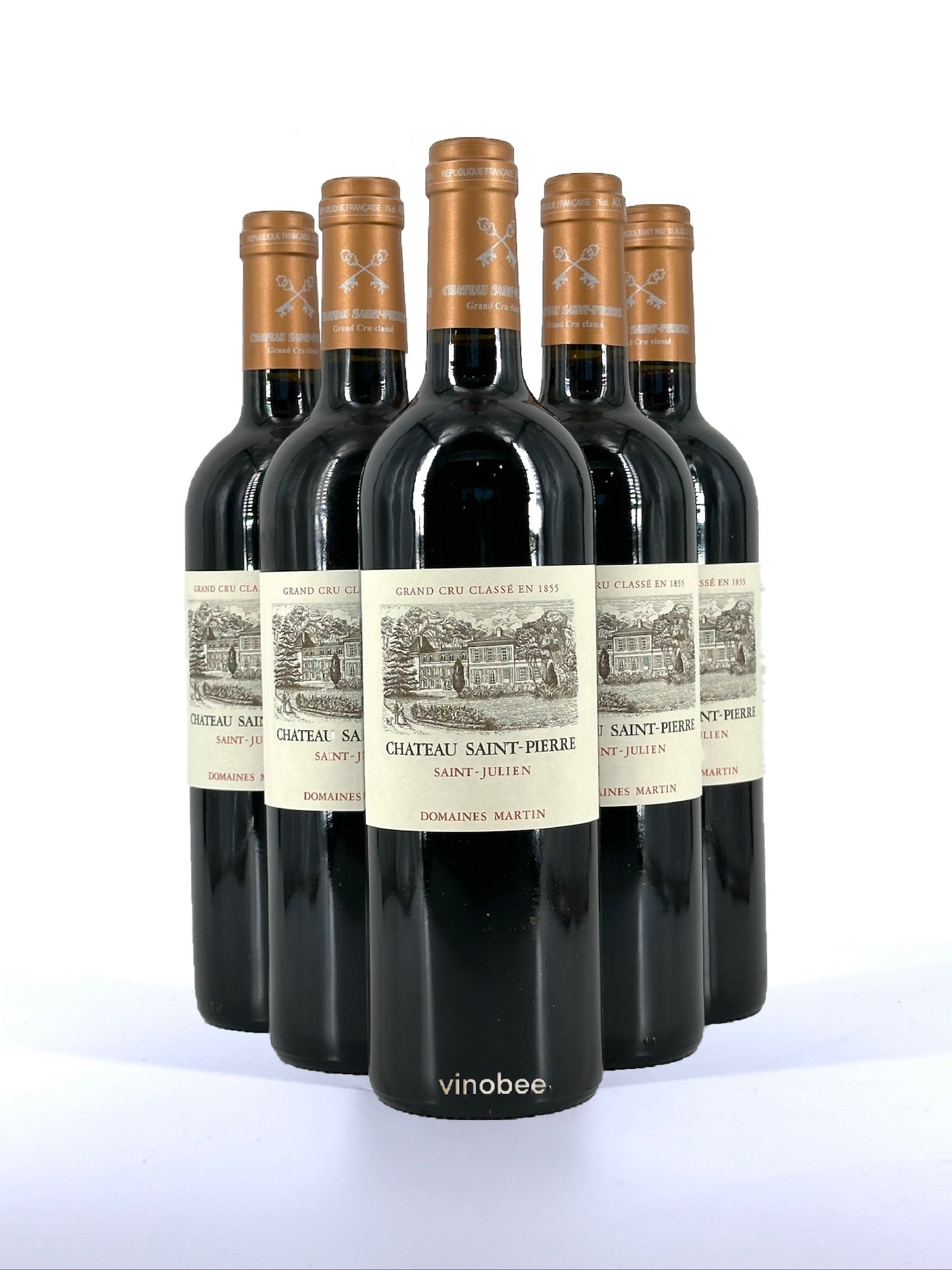 6 Bottles Château Saint-Pierre Saint-Julien Grand Cru Classé Red Bordeaux Blend 2020 750ml