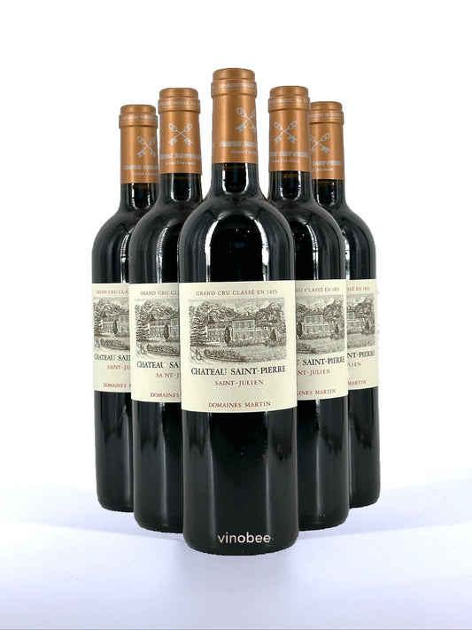 6 Bottles Chateau Saint-Pierre Saint-Julien Fourth Growth Grand Cru Class Red Bordeaux Blend 2020 750ML