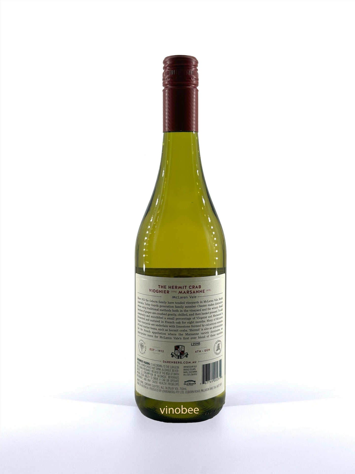 D'Arenberg Hermit Crab South Australia Viognier-Marsanne