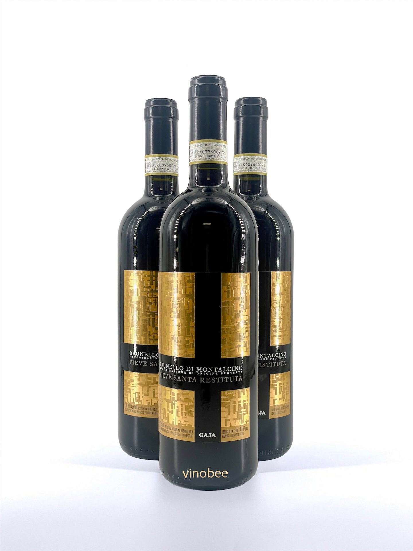 3 Bottles Gaja Pieve Santa Restituta Brunello di Montalcino 2018 750ml ...