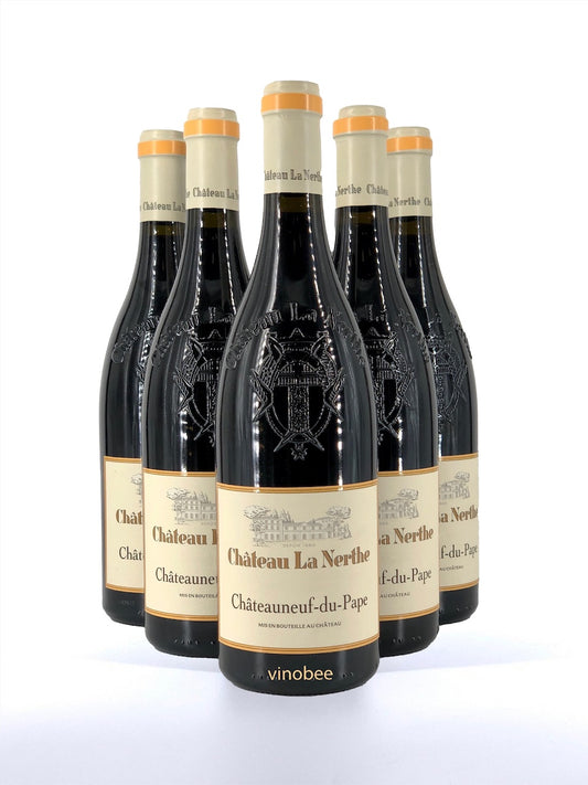 6 Bottles Château La Nerthe Châteauneuf-du-Pape Southern Rhone Blend 2020 750ml