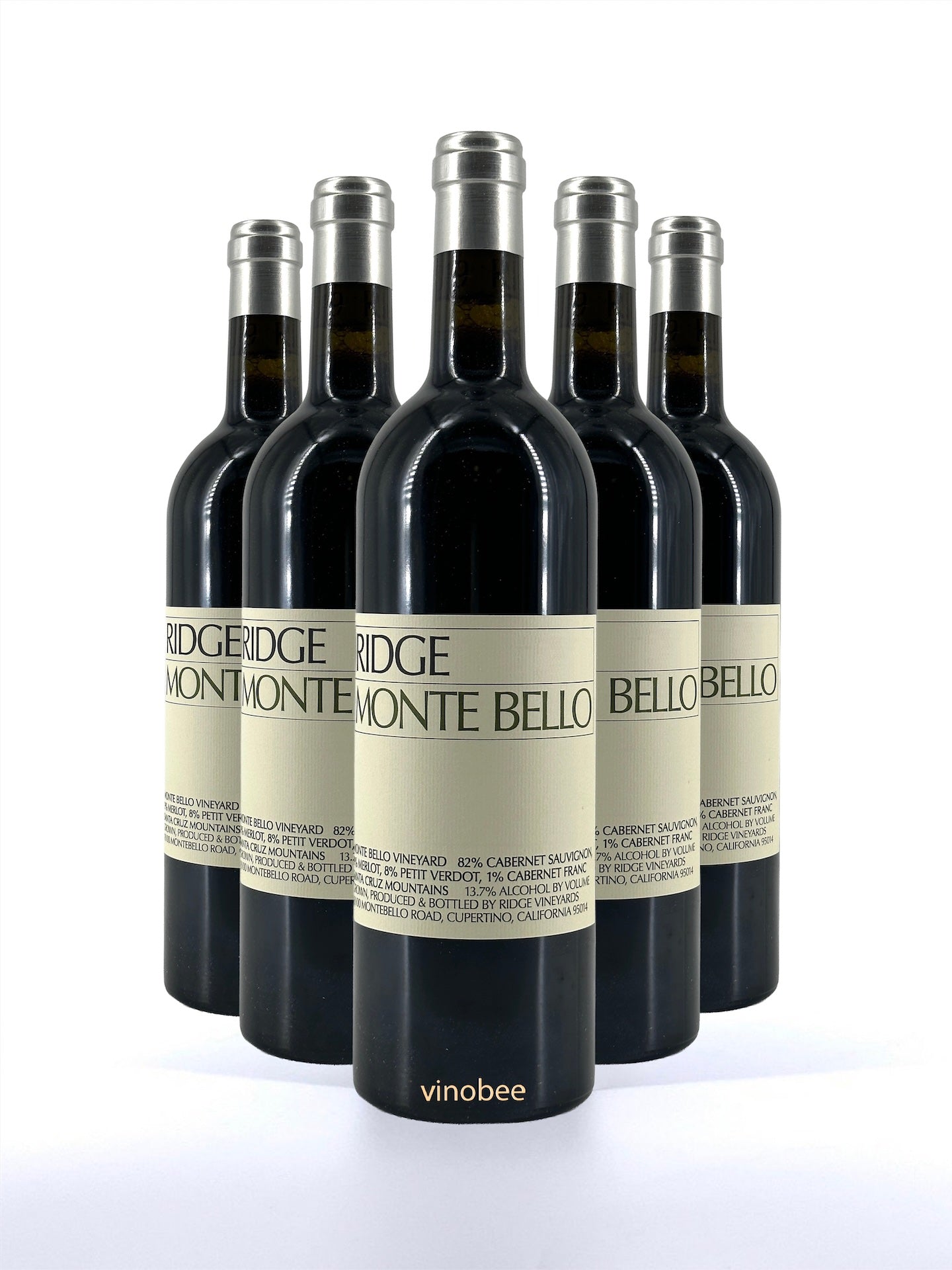 6 Bottles Ridge Vineyards Monte Bello Santa Cruz Mountains Red Blend