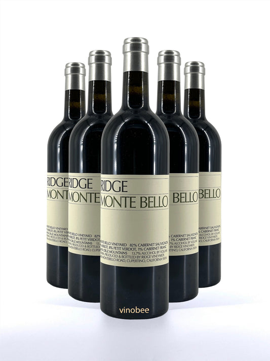 6 Bottles Ridge Vineyards Monte Bello Santa Cruz Mountains Red Blend