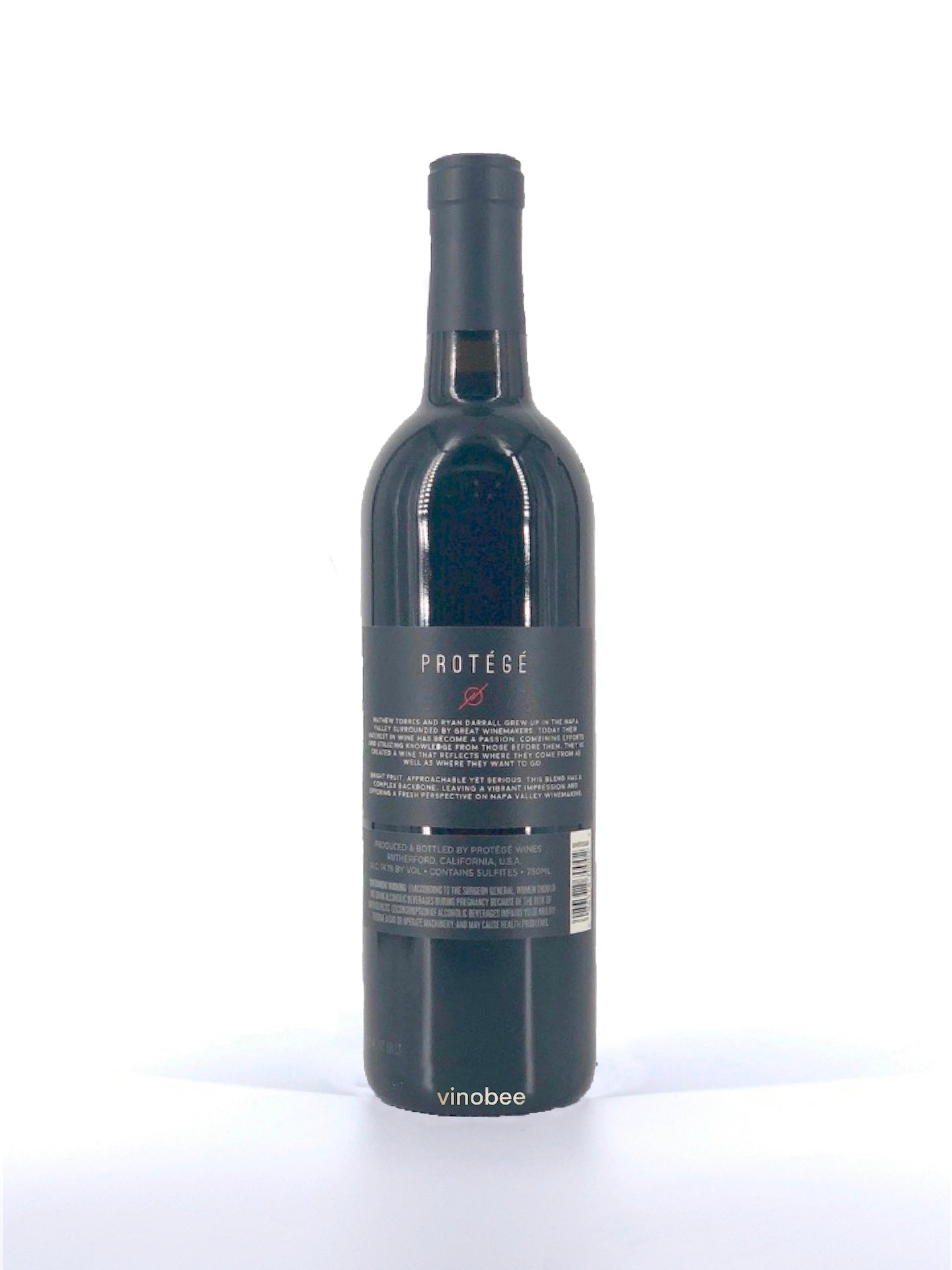 Protégé Napa Valley Red Wine 2014 750ML back view