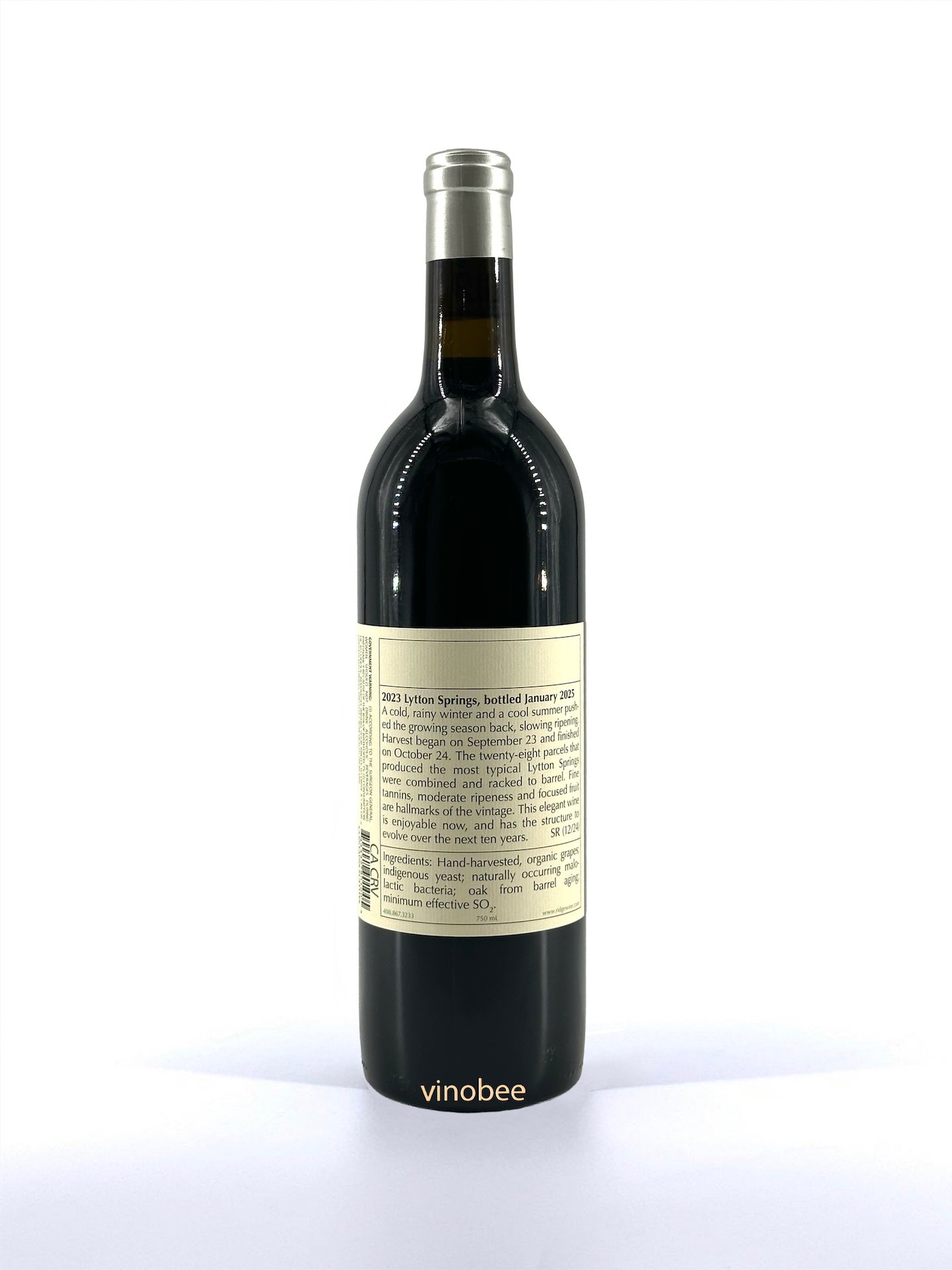 12 Bottles Ridge Vineyards Lytton Springs Zinfandel 2023 750ml