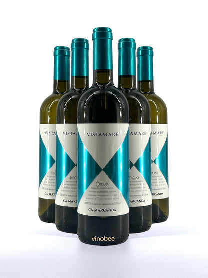 6 Bottles Gaja Ca'Marcanda Vistamare Toscana Bianco