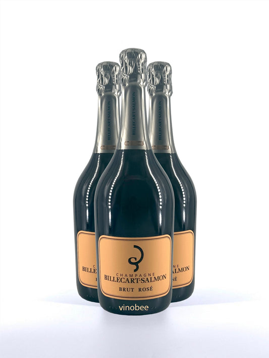 3 Bottles Billecart-Salmon Brut Rose 750ml N.V.
