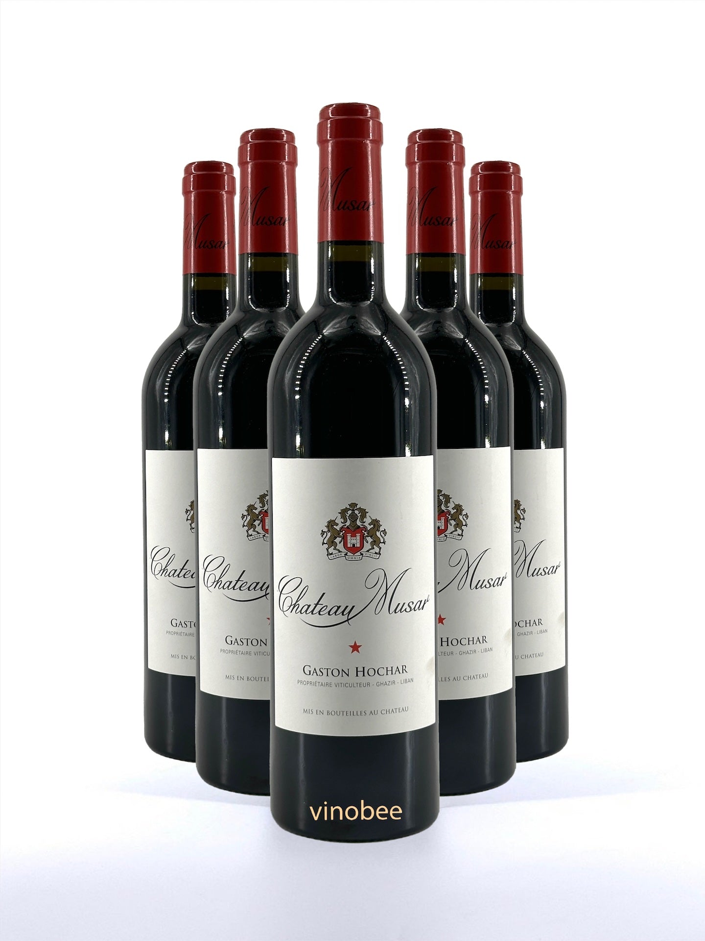 6 Bottles Château Musar Rouge (Gaston Hochar) 2014 750ML