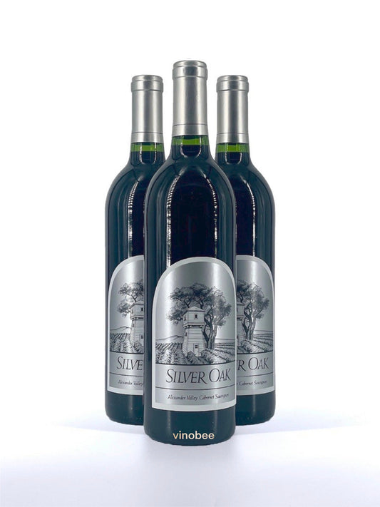 3 Bottles Silver Oak Alexander Valley Cabernet Sauvignon 2018 750ml