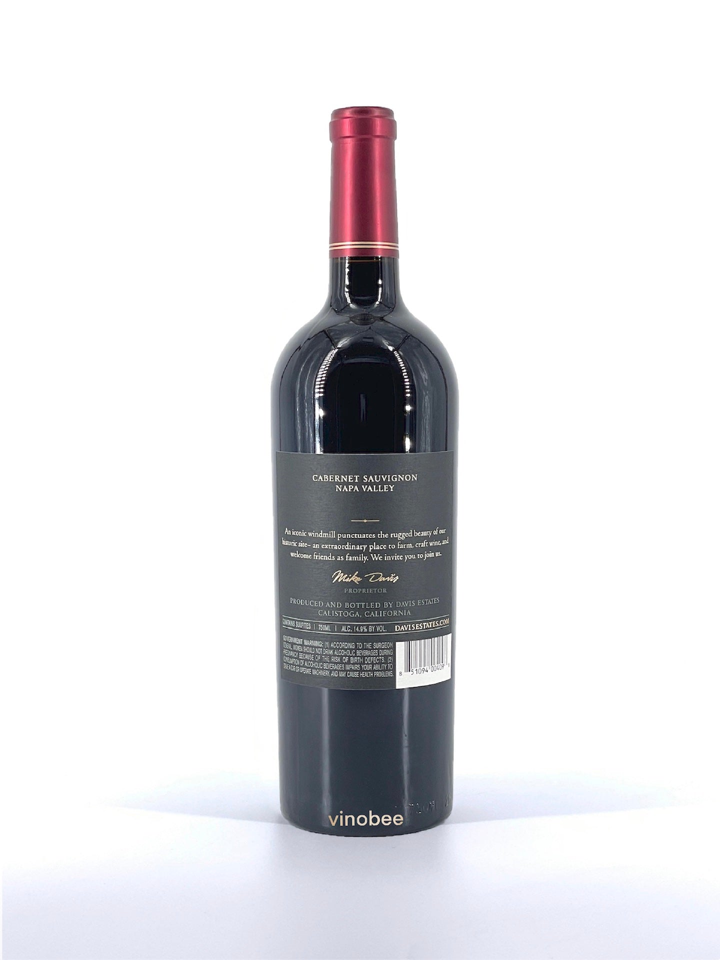 12 Bottles Davis Estate Cabernet Sauvignon Napa Valley 2018 750ml