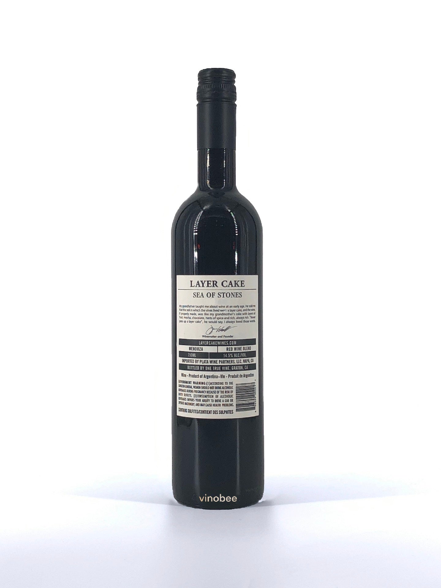 12 Bottles Layer Cake Sea of Stones Red Blend 750ML N.V.