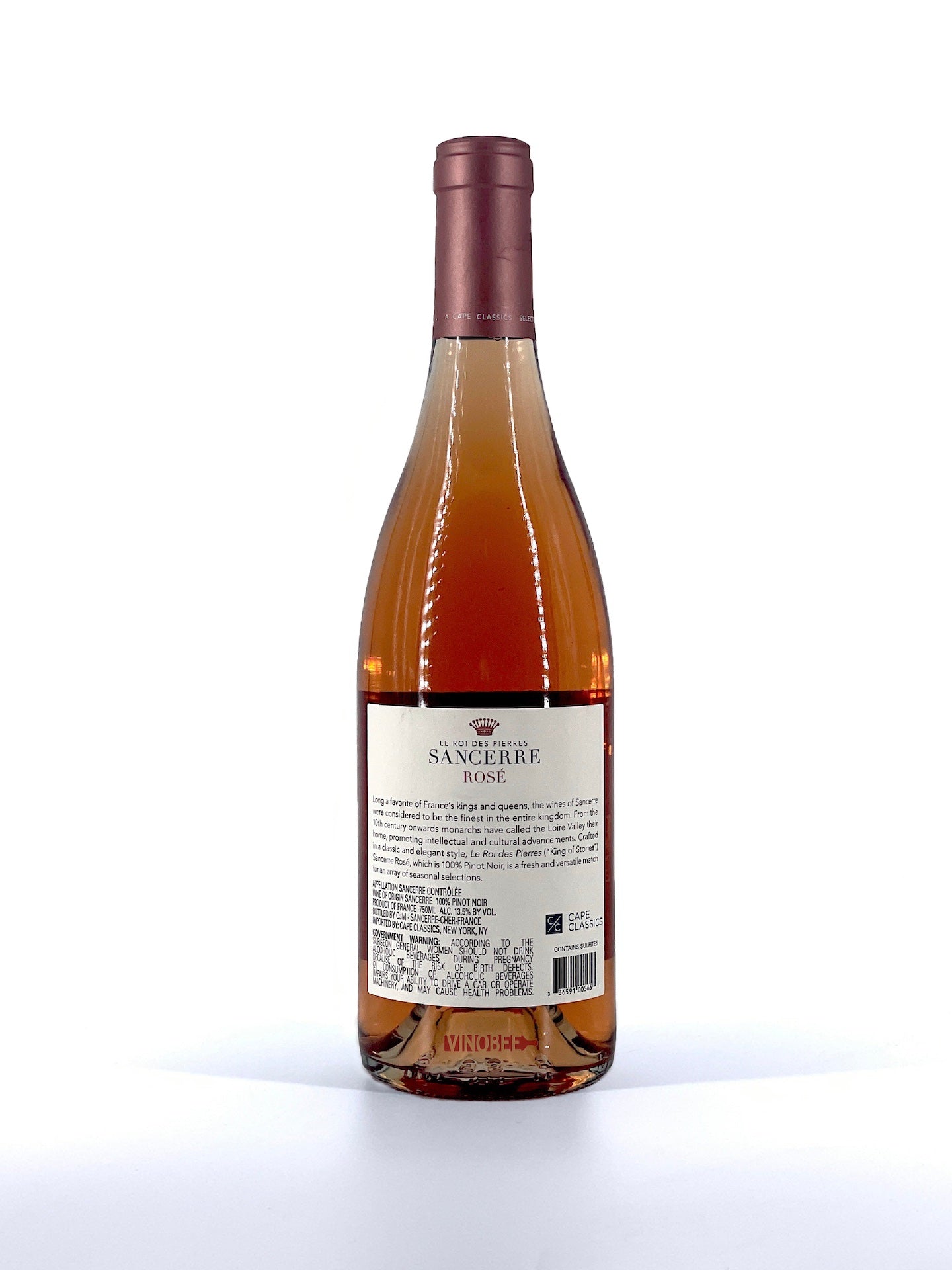 6 Bottles Le Roi Des Pierres Sancerre Rose 2019 750ML