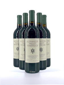 6 Bottles Alexander Valley Vineyards Organically Grown Estate Cabernet Sauvignon 2018 750ML