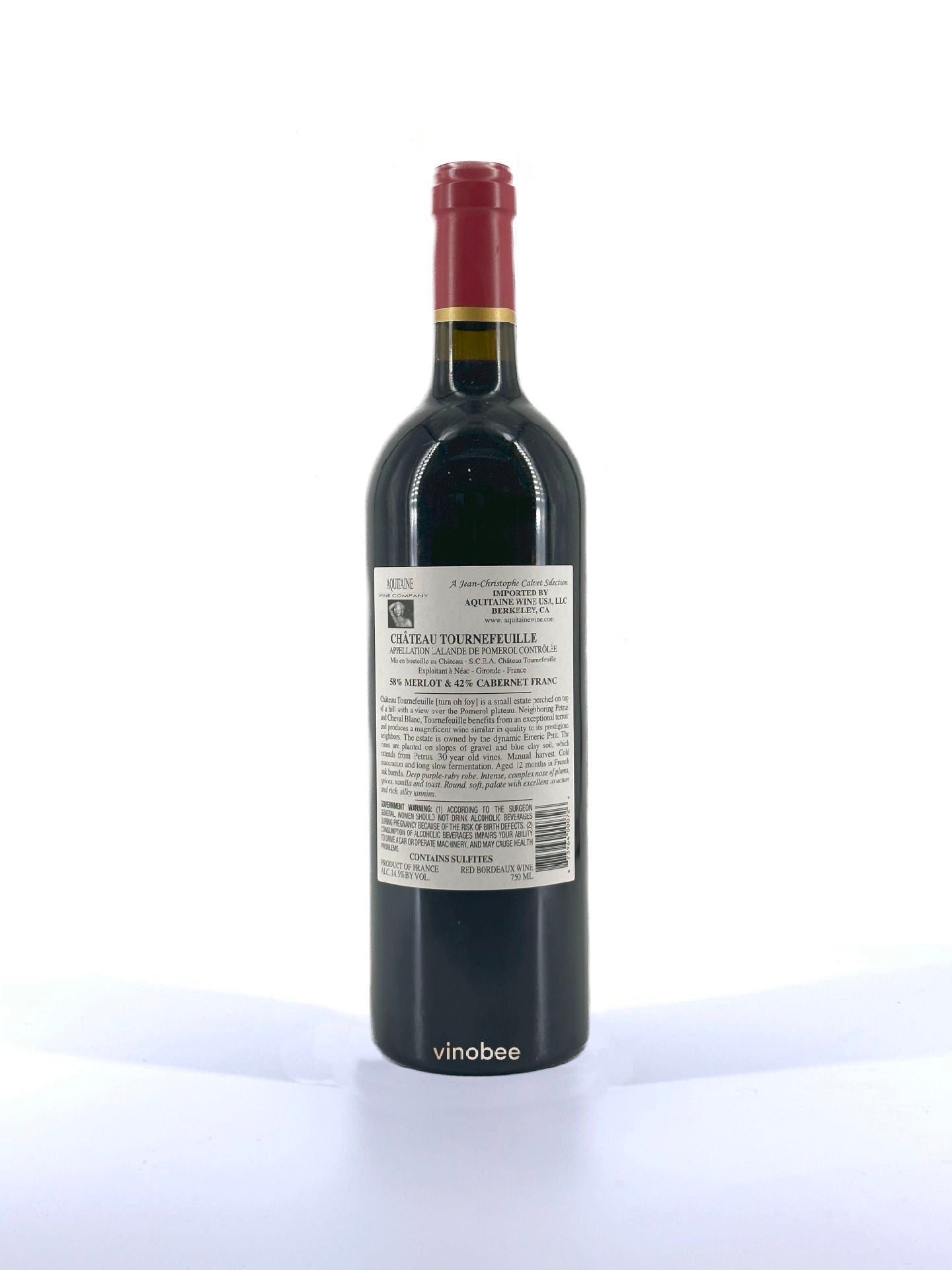 12 Bottles Chateau Tournefeuille Lalande-De-Pomerol Red Bordeaux Blend 2020 750ml