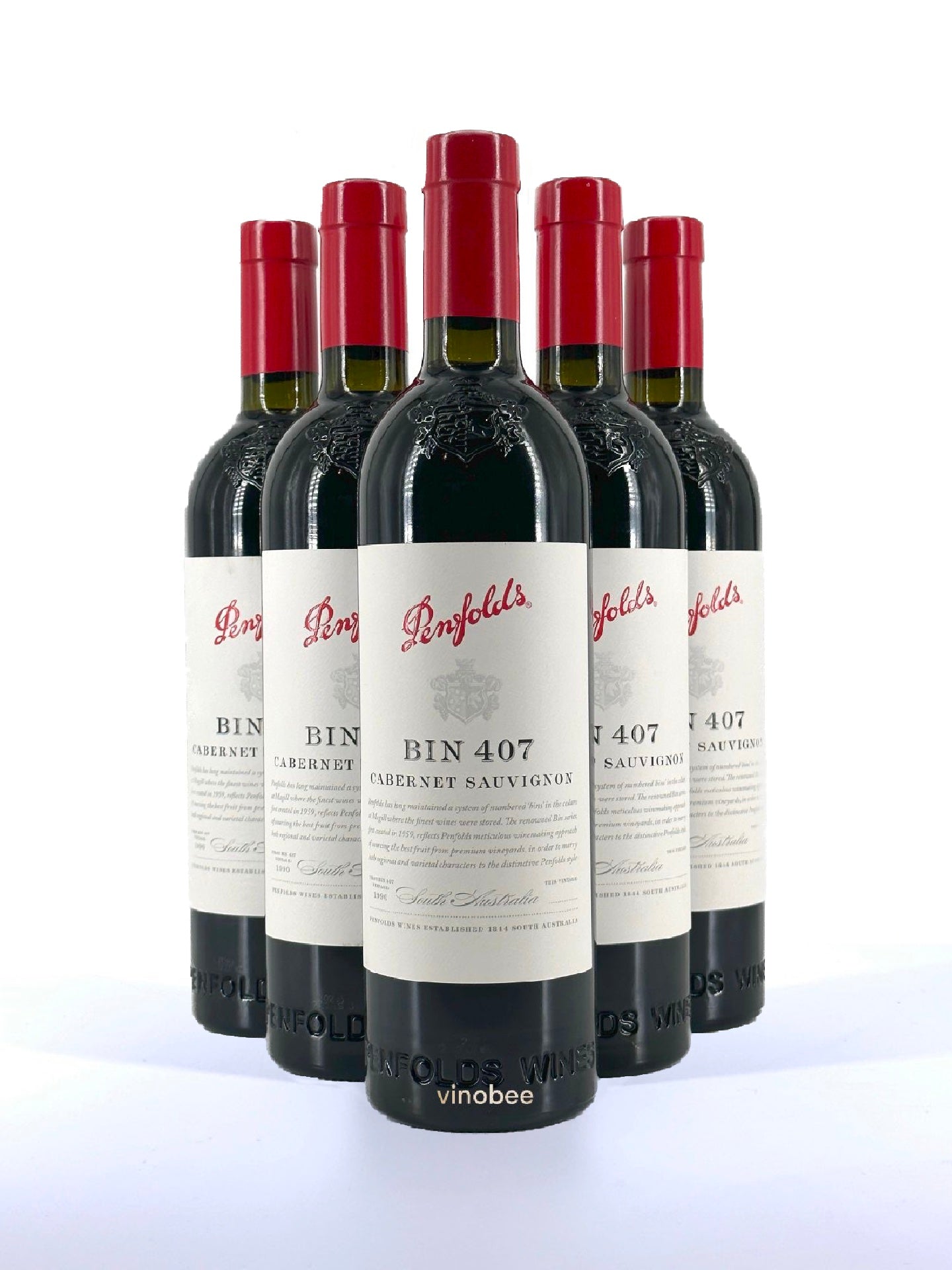 6 Bottles Penfolds Bin 407 South Australia Cabernet Sauvignon 2019 750ML