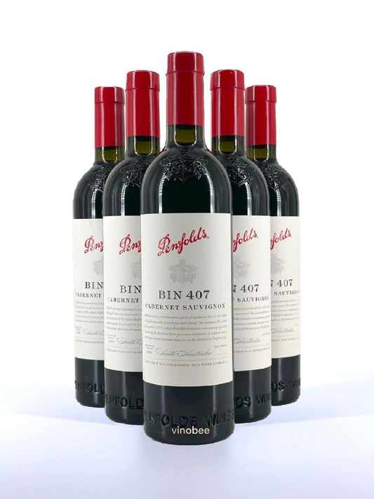 6 Bottles Penfolds Bin 407 South Australia Cabernet Sauvignon 2019 750ml