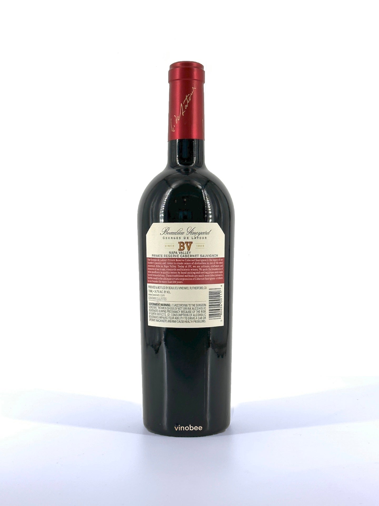 Beaulieu Vineyard (BV) Georges De Latour Private Reserve Cabernet Sauvignon