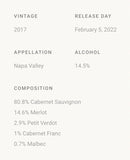 6 Bottles Silver Oak Napa Valley Cabernet Sauvignon 2017 750ML