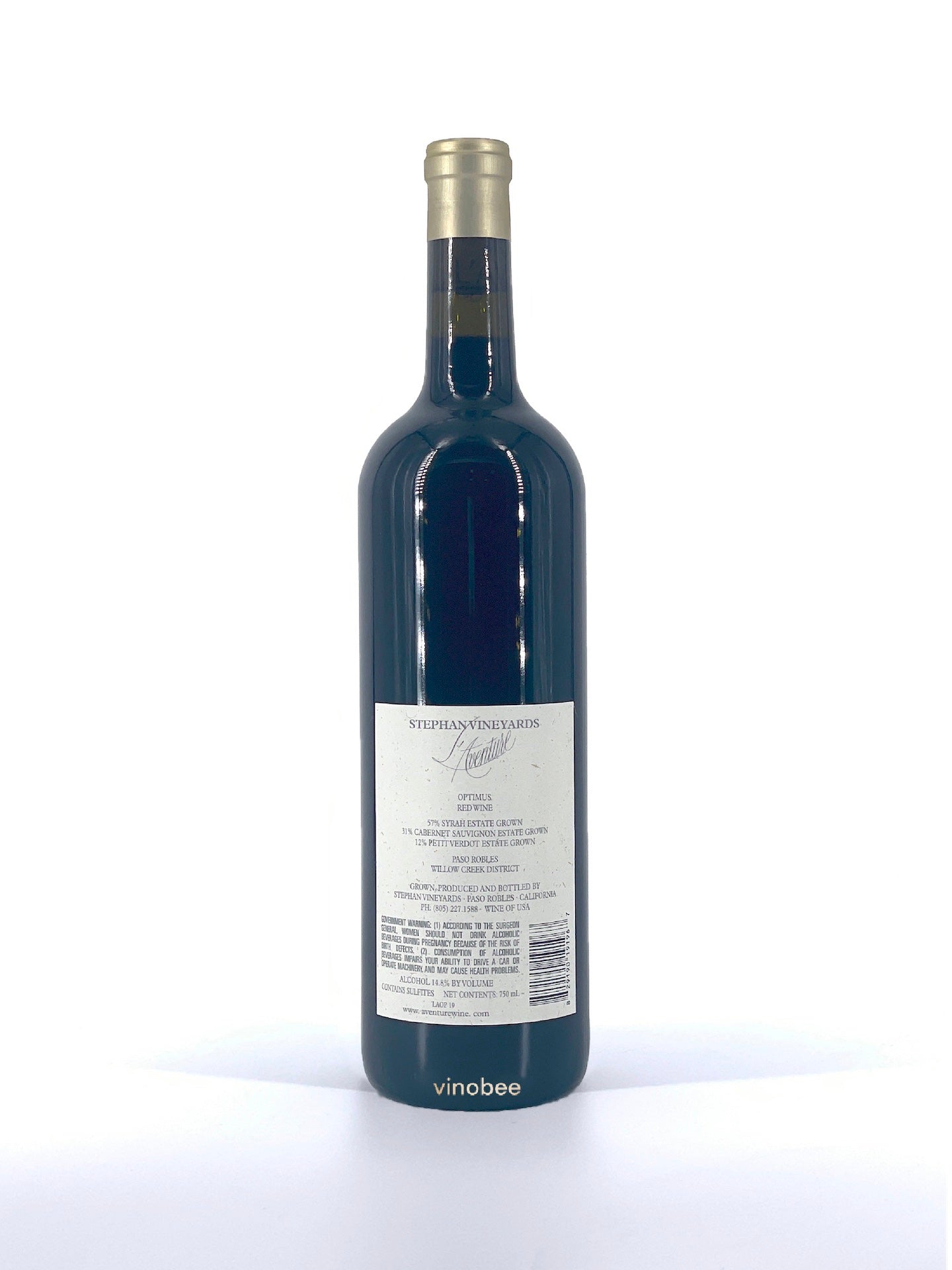 6 Bottles L'Aventure Optimus Red Wine 2019 750ML