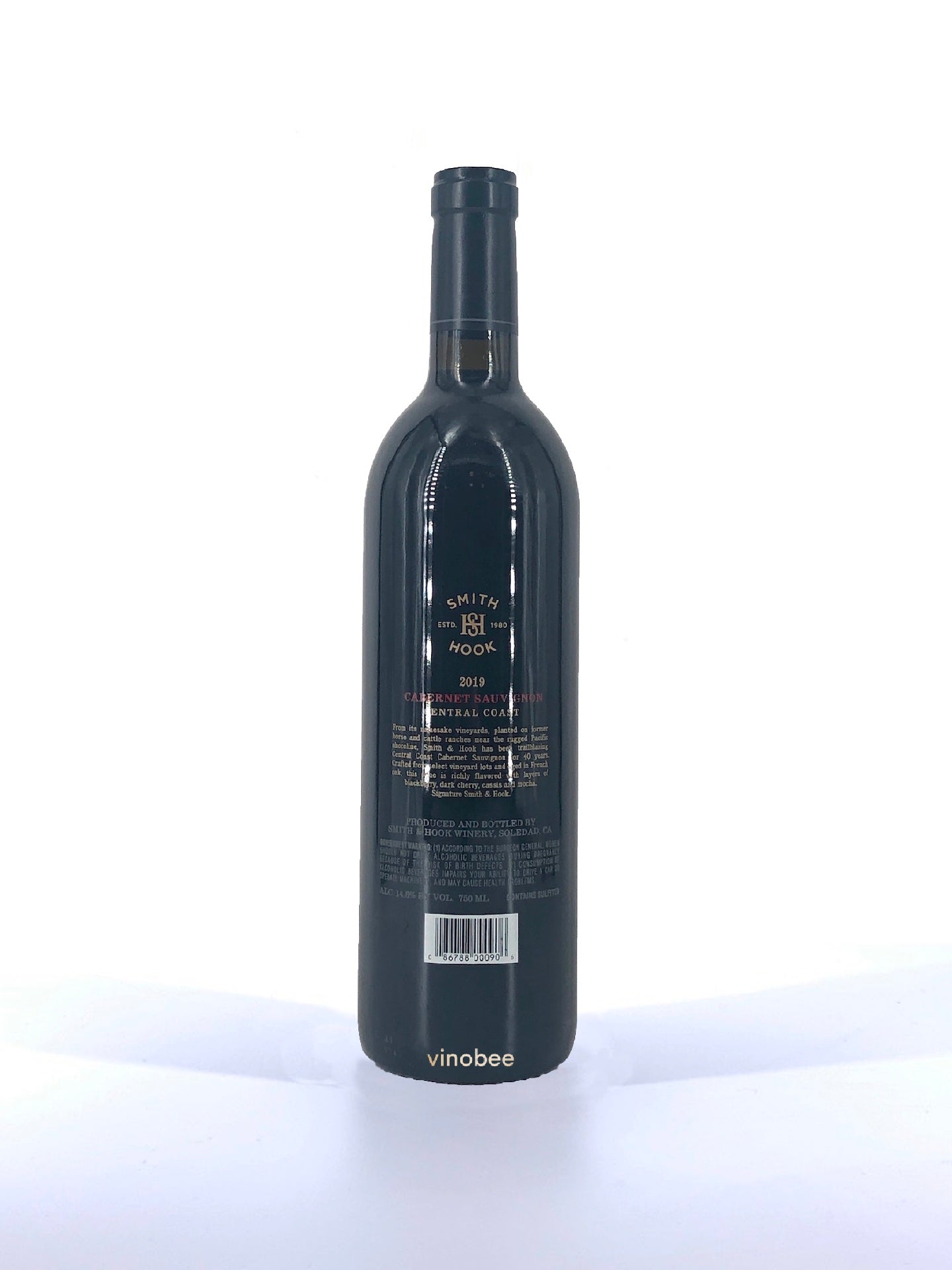 6 Bottles Smith and Hook Cabernet Sauvignon 2019 750ML